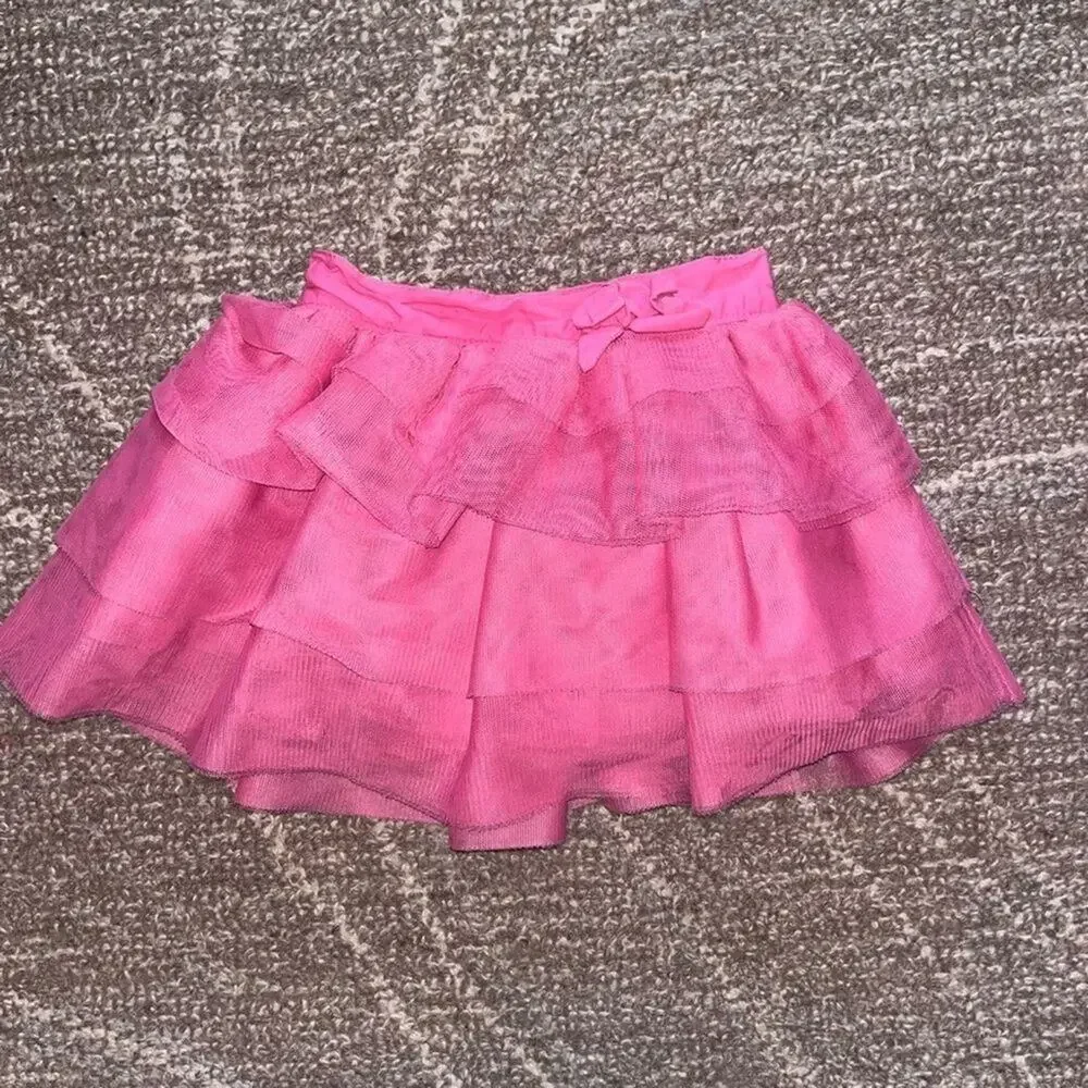 The Childrens Place Pink Ruffle TuTu Toddler 18 Months Ballet Short Girly Fairy
